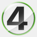 Search for number 4 stickers Numbers