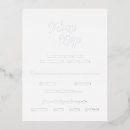 Search for silver rsvp cards Script