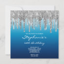Search for blue drip invitations Sparkle