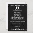 Search for black tie party invitations Chic
