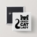 Search for crazy cat lady badges Kitties