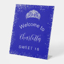 Search for sweet 16 welcome signs Royal blue