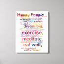 Search for happiness canvas prints For her