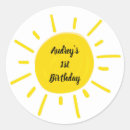 Search for bright happy birthday stickers Sunny