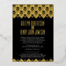 Search for retro geometric patterns invitations Black