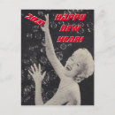 Search for vintage happy new year postcards Girl
