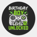 Search for 12 birthday stickers Gamer