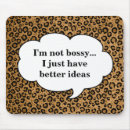 Search for bossy mousepads Funny