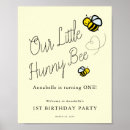 Search for bee first birthday posters Cute