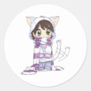 Search for chibi cat stickers Anime