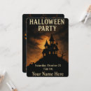 Search for editable halloween invitations Haunted house