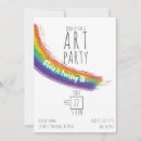 Search for kid drawing invitations Rainbow