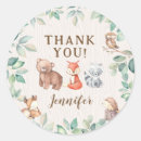 Search for forest animals baby shower stickers Cute
