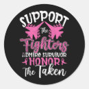 Search for breast cancer support stickers Fighter