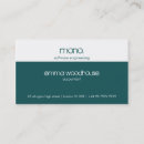 Search for simple one sided business cards White