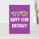 Search for 42nd birthday cards Funny