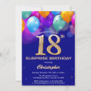Search for 18th surprise birthday invitations Adult birthday party