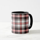 Search for red and black plaid mugs Tartan pattern