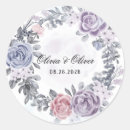 Search for pink floral wedding stickers Wreath