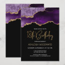 Search for purple 18th birthday invitations Gold