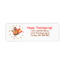 Search for cute turkey return address labels Funny
