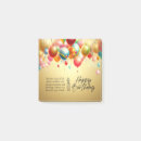 Search for happy birthday post it notes Gold balloon birthday