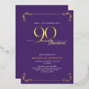 Search for surprise 90th birthday invitations Typography