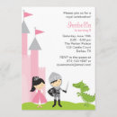 Search for princess and knight party invitations Twins