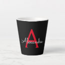 Search for red monogrammed mugs Script