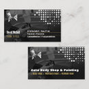 Search for auto paint shop business cards Automobile