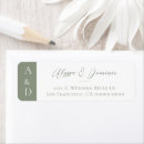 Search for script monogram return address labels Contemporary