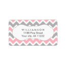 Search for pink grey wedding return address labels Baby