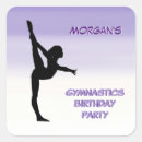 Search for girls gymnastics party stickers Birthday