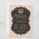 Search for gold princess baby shower invitations Crown