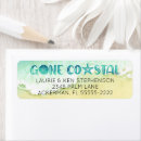 Search for wave return address labels Watercolor