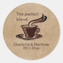 Search for the perfect blend wedding stickers Coffee beans