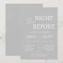 Search for night before wedding invitations Modern