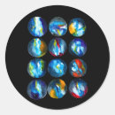 Search for blue galaxy stickers Watercolor