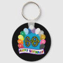 Search for 60th birthday key rings Over the hill