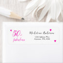 Search for 50 fabulous return address labels Pink and black