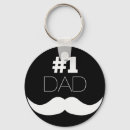 Search for mustache white key rings For him