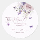 Search for lavender floral thank you stickers Heart