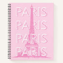 Search for paris france eiffel tower notebooks Pink