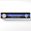 Search for chief of police name plates Thin blue line