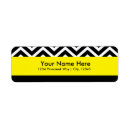 Search for yellow chevron return address labels Modern