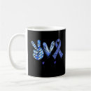 Search for cure diabetes mugs Blue