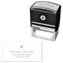Search for monogram address rubber stamps Stylish