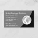 Search for global business cards Globe