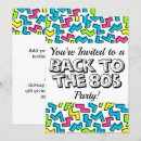 Search for 1980s retro invitations Pattern