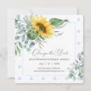 Search for sunflower square invitations Eucalyptus